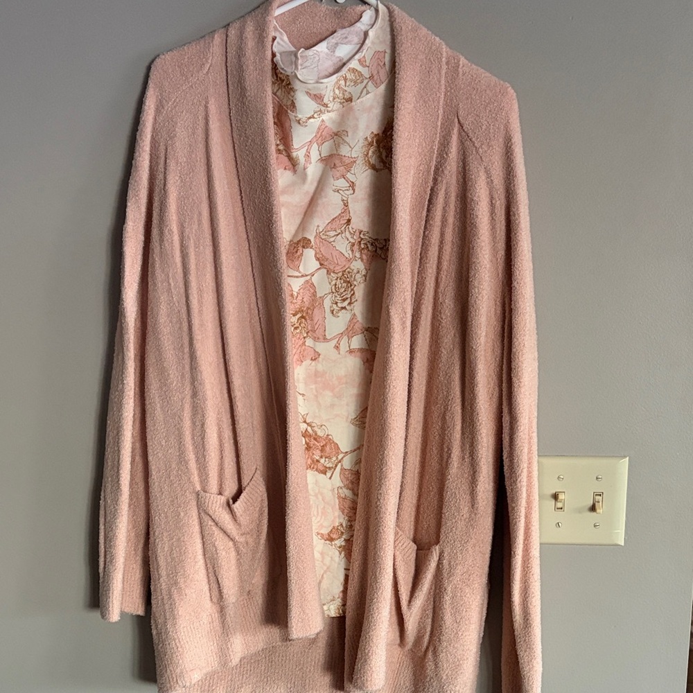 Barefoot Dreams Soft Peach Cardigan
